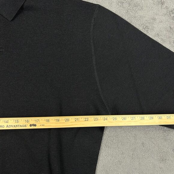 I Levrieri Mens XXL Sweater Black 100% Merino Wool LuxuryItaly Knit Pullover VTG - Picture 4 of 7